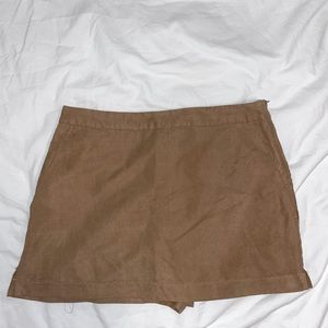Suede skirt